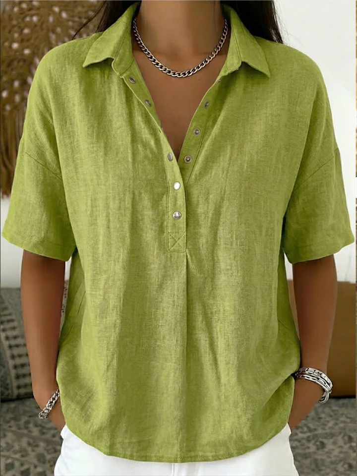 Violeta | Blusa con Cuello y Botones