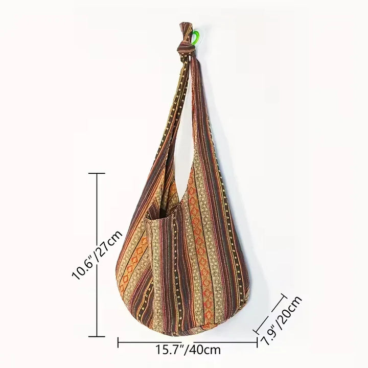 Maya – Elegante bolso de hombro tejido bohemio