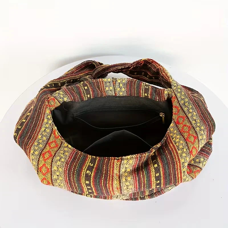 Maya – Elegante bolso de hombro tejido bohemio